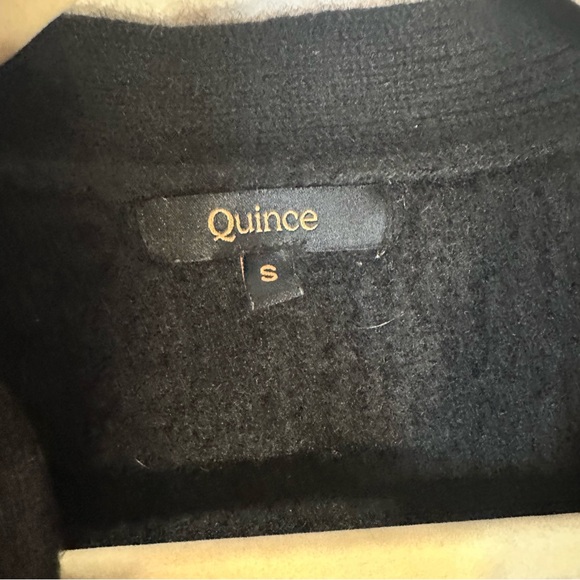 Quince 100% Cashmere Black Button Front Cardigan Sweater S - Picture 6 of 16